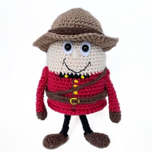 Crochet Mountie Amigurumi Instant PDF Digital Pattern