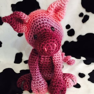 Crochet Pig Amigurumi Digital Downloadable Pattern PLUS FREE Fish Pattern
