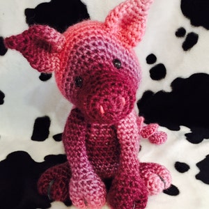 Gehaakt varken Amigurumi digitaal downloadbaar patroon PLUS GRATIS vispatroon