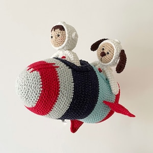 Crocheted Rocket PDF Instant Downloadable Pattern