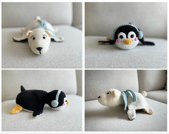 Crochet Penguin and Polar Bear PDF Instant Downloadable Pattern
