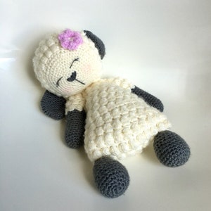 Crochet Lamb PDF Instant Downloadable Pattern Sleepy image 1