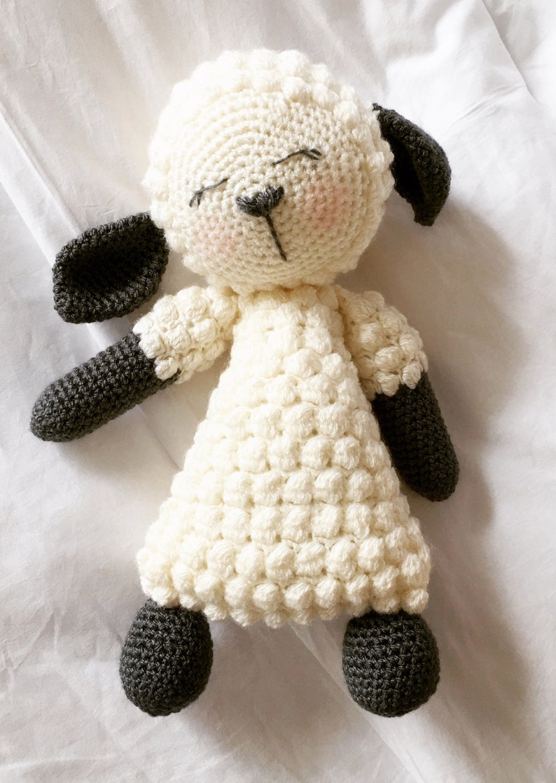 Crochet Lamb PDF Instant Downloadable Pattern Sleepy image 2