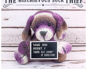 Hund Amigurumi digital herunterladbare Häkelanleitung