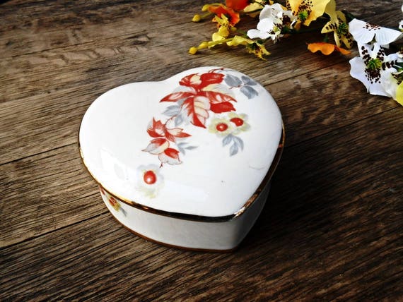 Coffret De 3 Boîtes à Bijoux / Bibelots En Bois - Coeurs Blancs - Style Shabby Chic