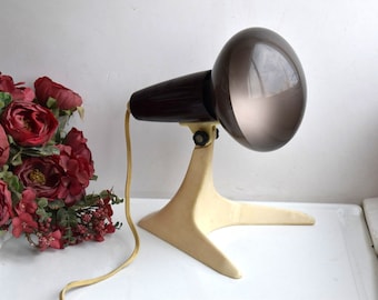 Vintage Osram Ultra Vitalux UV Ultraviolet Infrared Solar Heat Desk Table Industrial Light Lamp Germany Mid Century Home Decor