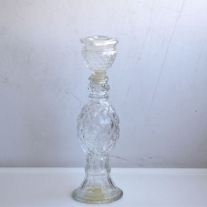 Vintage AVON Promise Of Heaven Empty Bottle Perfume Clear Glass Jar Essential Oil Fragrance Aroma MCM Pottery Vanity Accessory Art