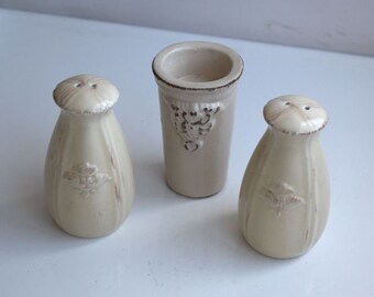 ヴィンテージ ソルト ペッパー シェーカー 3個セット ティーライト