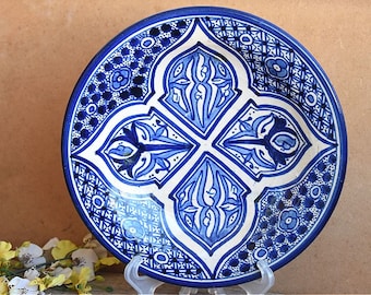 Vintage Italian Wall Plate Vintage Mid Century 1950 Italy Art Decoration Malowana ręcznie europejska ceramika Domowa rustykalna stylowa malowana miska