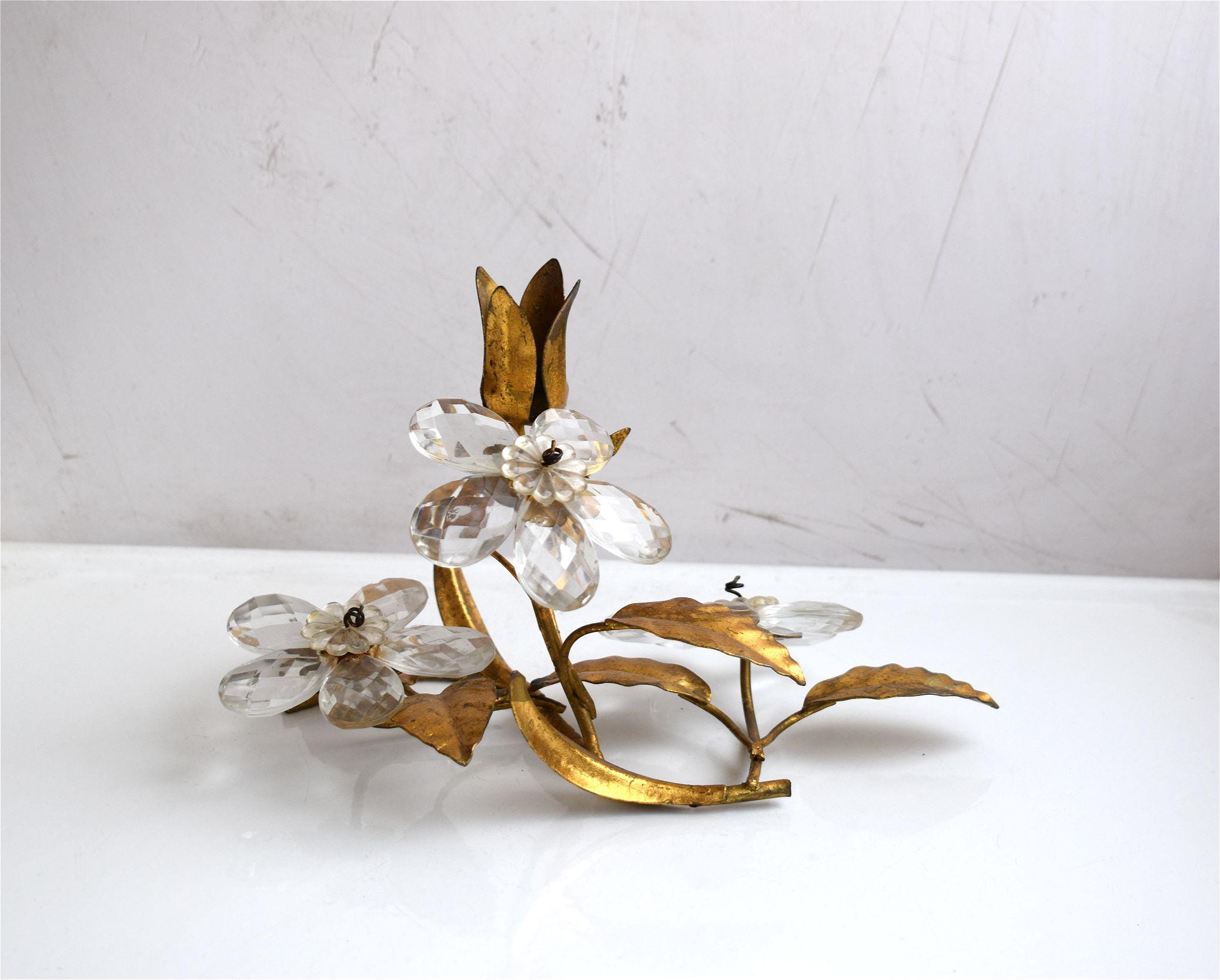 ABAT-JOUR, PAR LAMPE, OR, 28 cm, FABRIQUÉ PAR BANCI FIRENZE, FABRIQUÉ