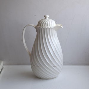 Vintage 1 L ELDIRO Deutschland Weiß Thermoskanne Isolierflasche Kaffee Thermoskanne Tisch Karaffe Krug Deutschland Europäische Keramik