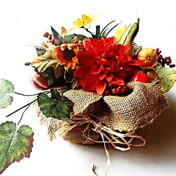 Artificial Flower Arrangement Centerpiece Etsy