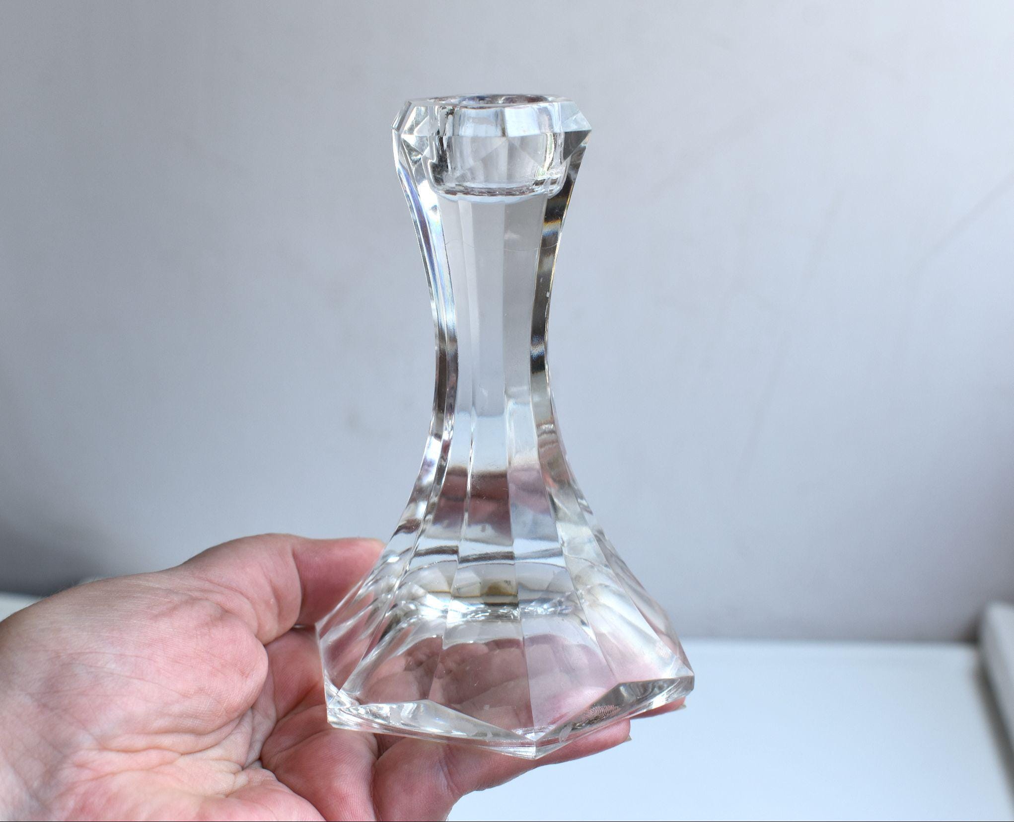 Villeroy and Boch Glass Candlestick - Etsy