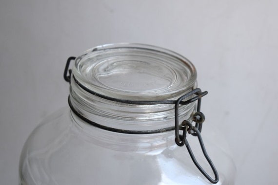 5 L Vintage 11 Tall Clear Glass Pickle Jar Rumtopf Storage