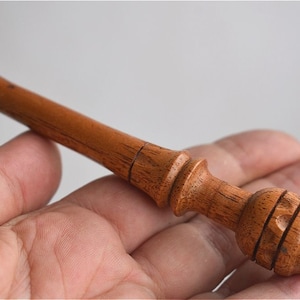 Vintage Wooden Cigarette Holder Hand Carved Engraved Relief , Gift for Smokers, Tobacciana Collectible MCM Mid Century Modern