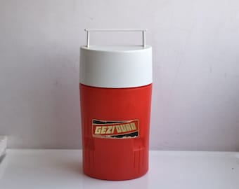 Vintage 1 L Gezi DuroThermos Container Food Kitchen Travel Vacuum Flask Insulated Coffee Thermal Drinks Table Carafe Hungarian MCM Pottery