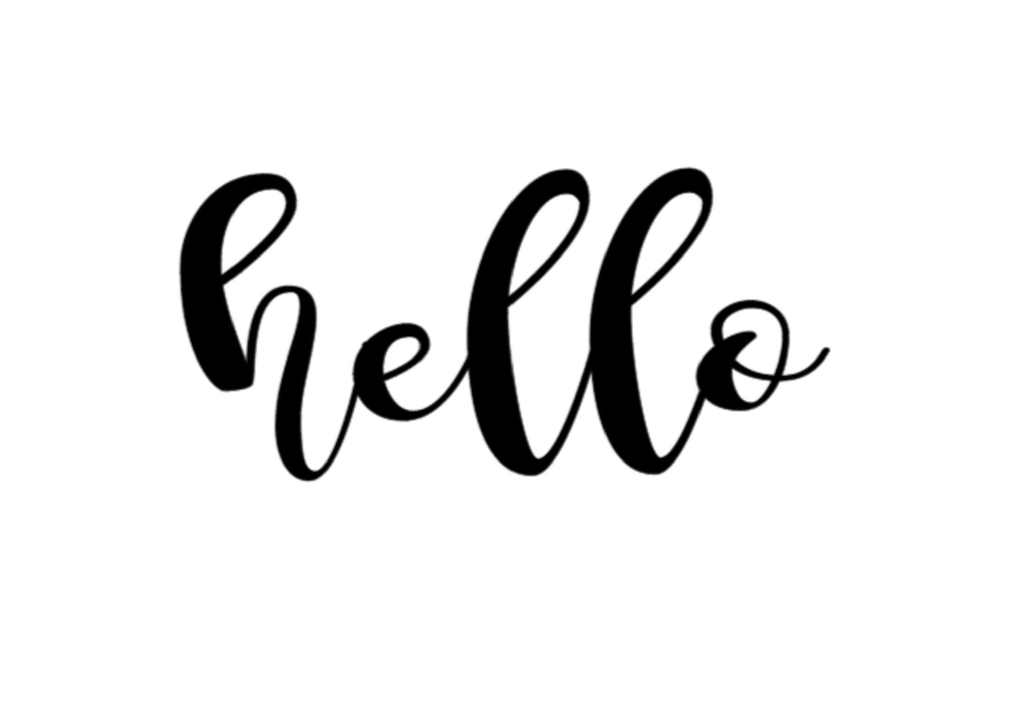 REUSABLE HELLO STENCIL. Home Decor projects. Sign Painting. | Etsy