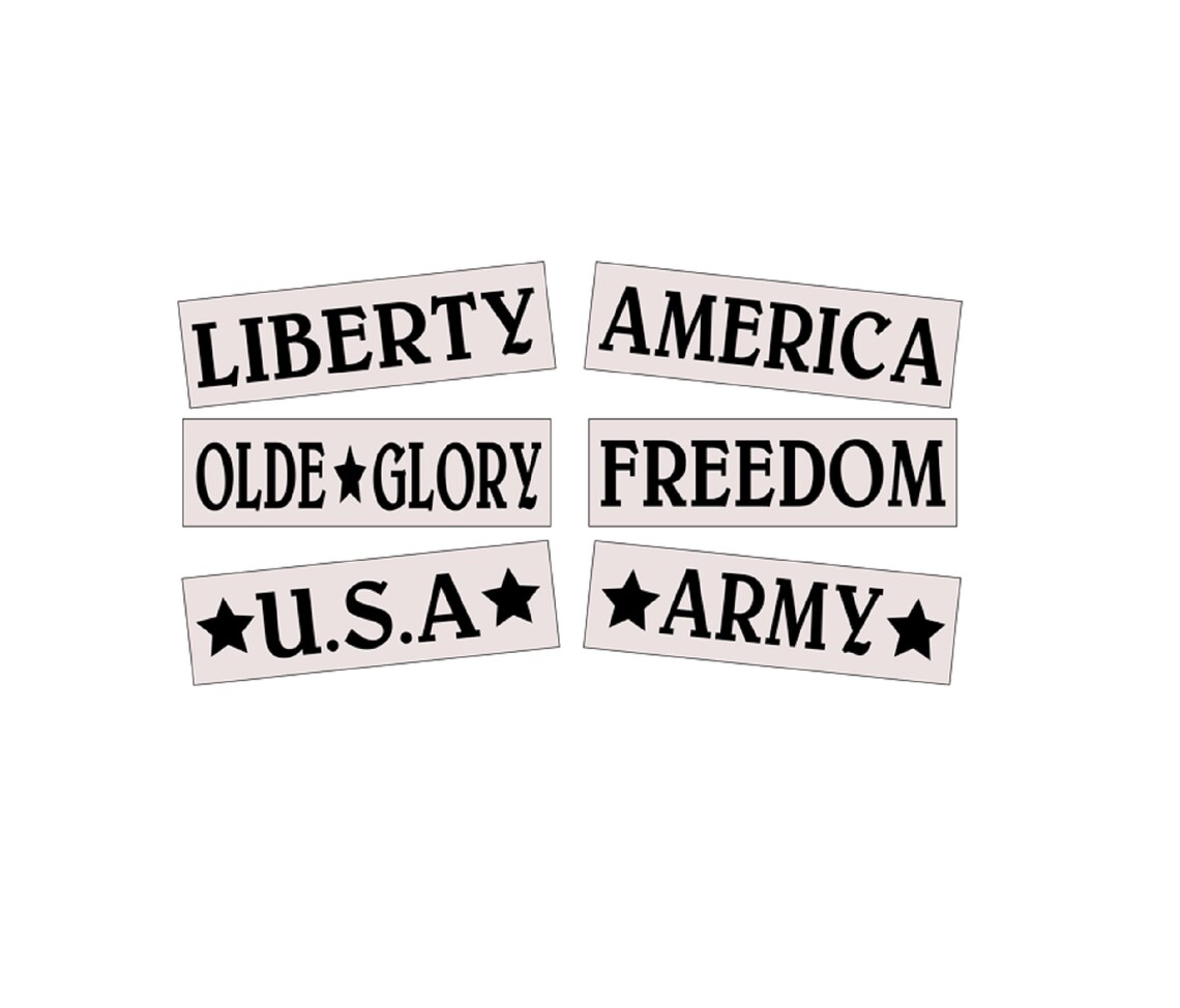REUSABLE STENCIL SET Patriotic Collection . Americana Decor - Etsy