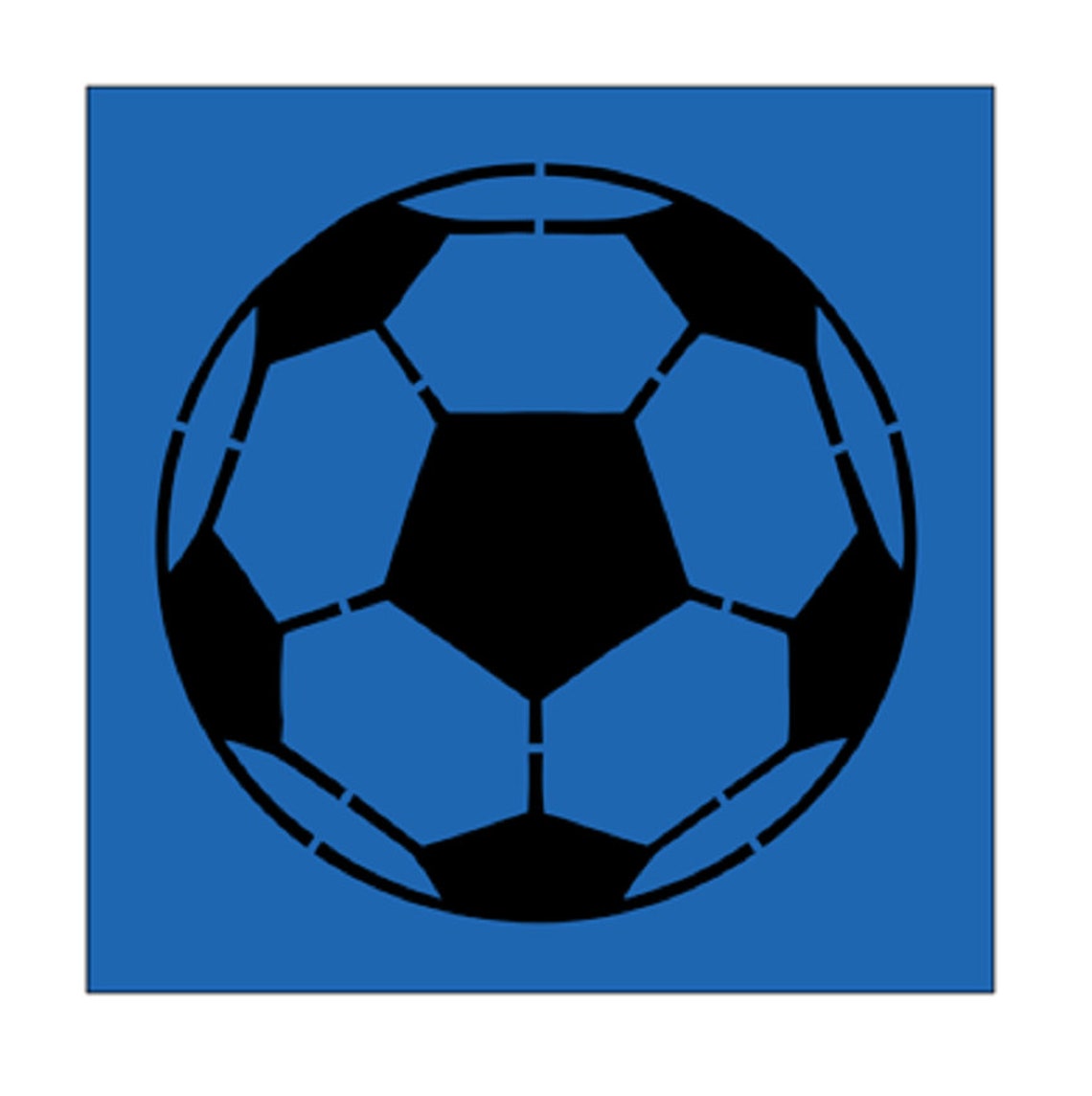 SOCCER BALL STENCIL ..craftspaintingart Project Etsy