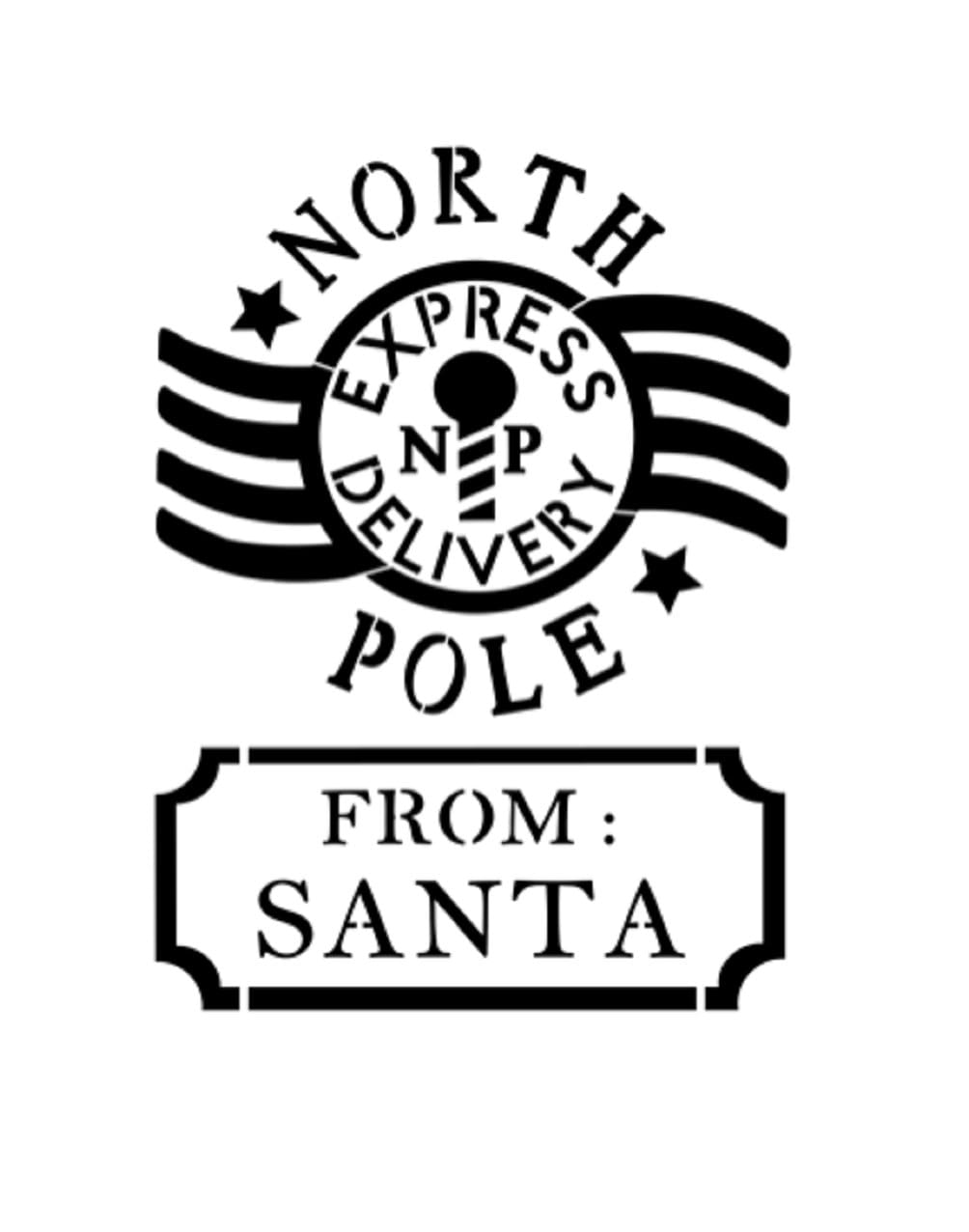 Free Printable North Pole Shipping Labels
