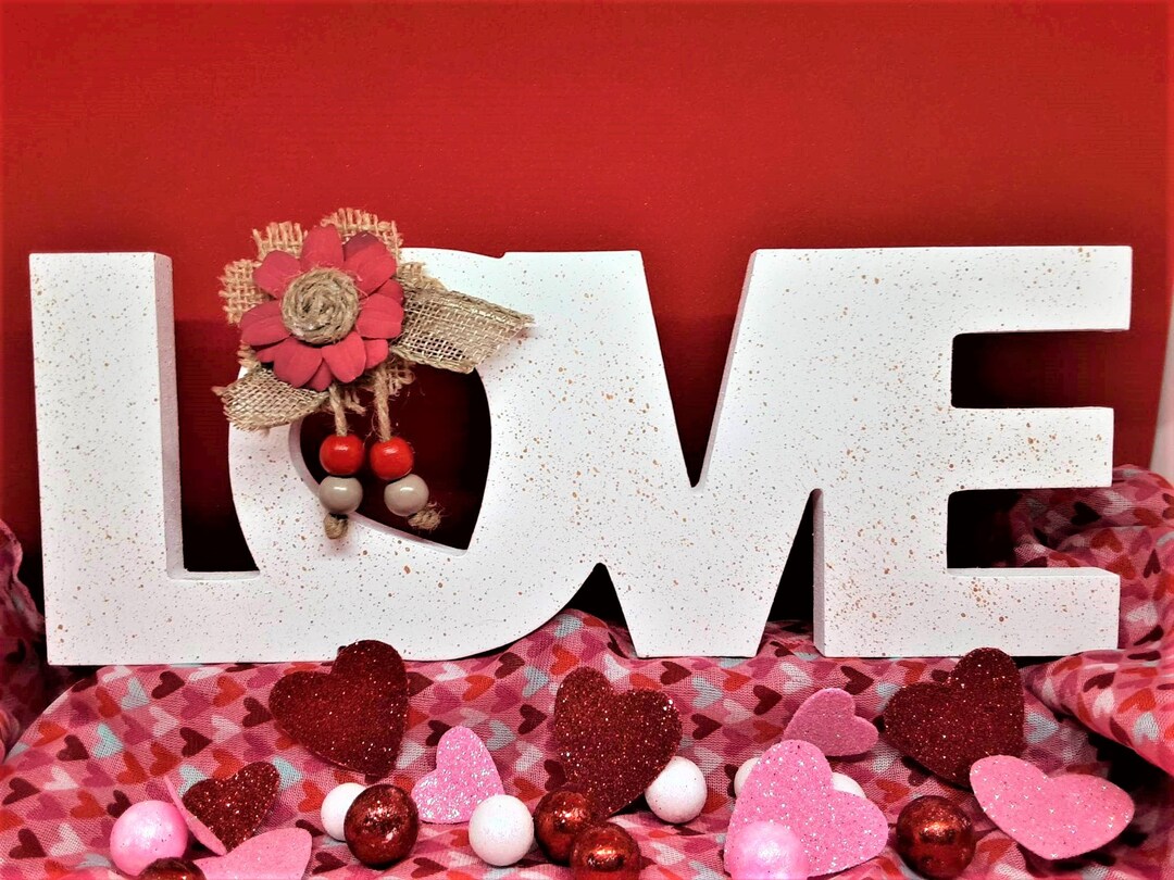 STANDING LOVE SIGN. Valentine's Day Decoration. Wedding Etsy