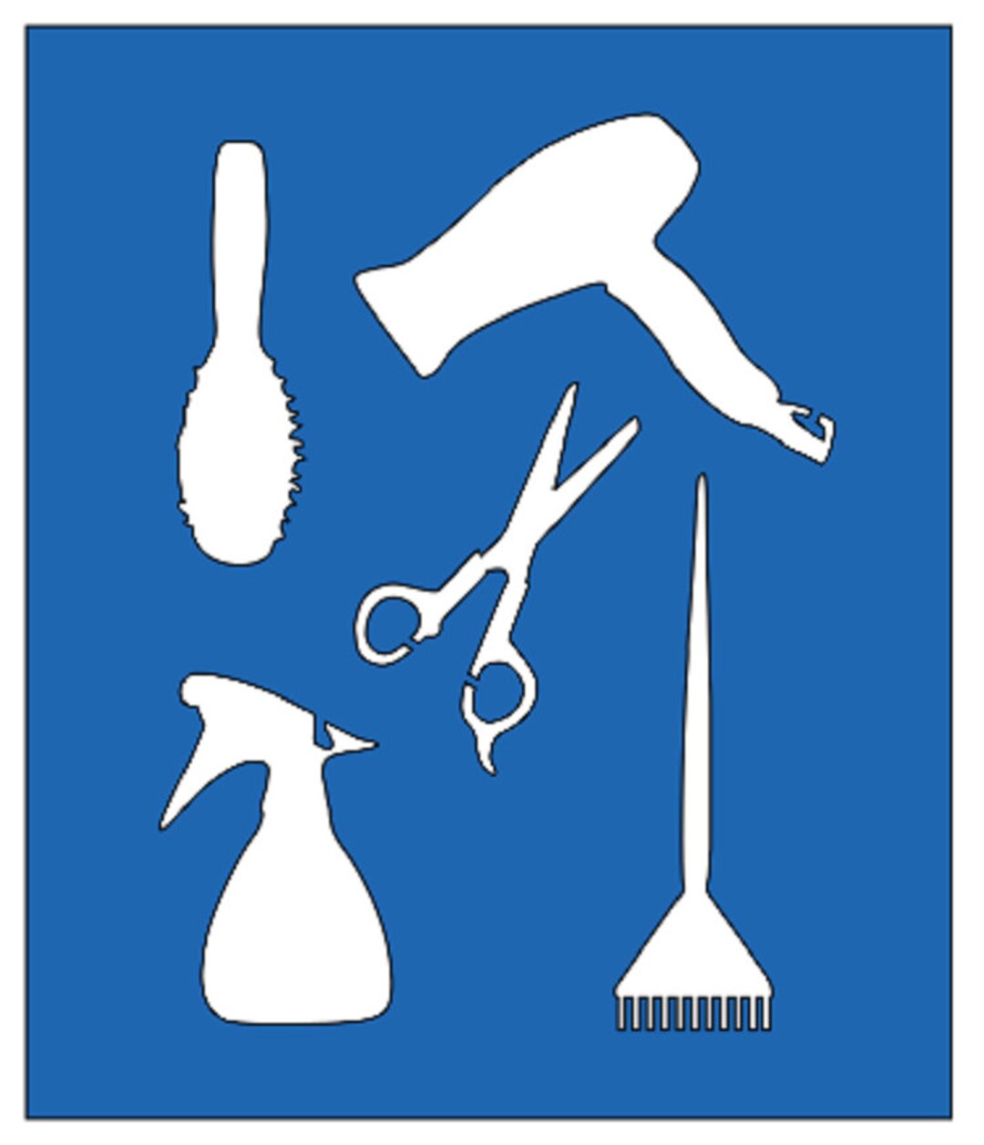 BEAUTY SALON STENCIL Hair Saloncraftspaintingsigns Making Etsy