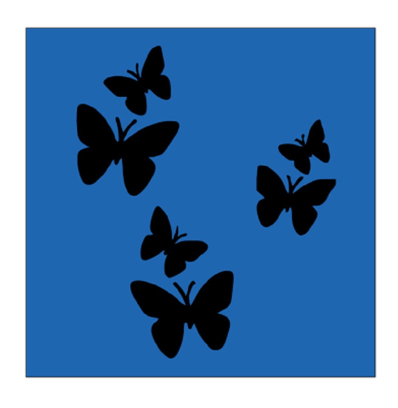 reusable butterflies stencil paintingcraftingsign making etsy