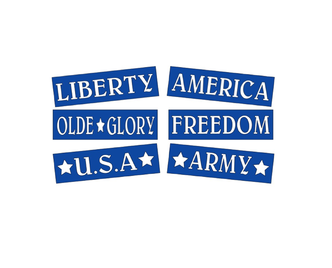 REUSABLE STENCIL SET Patriotic Collection . Americana Decor - Etsy
