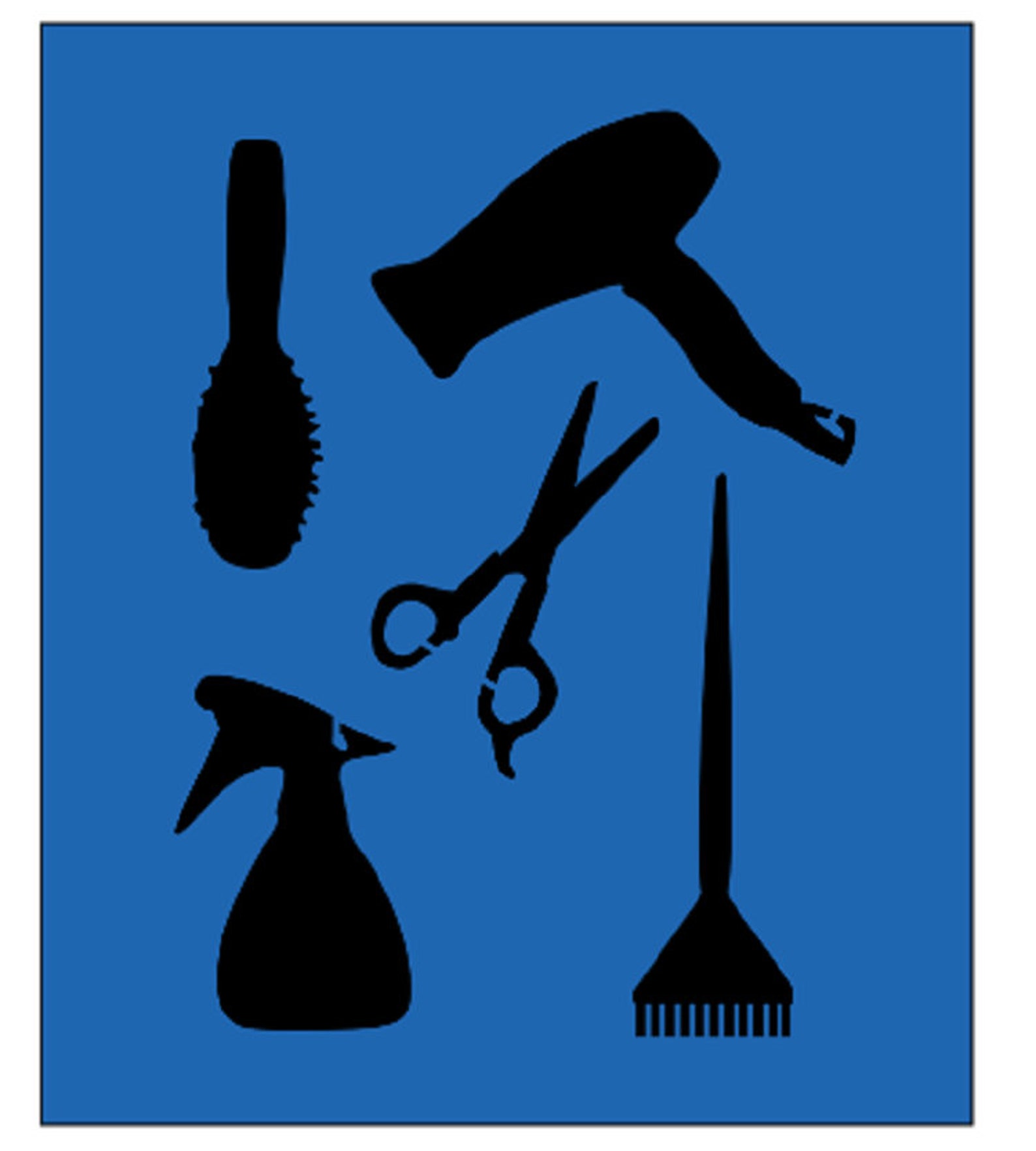 BEAUTY SALON STENCIL Hair Saloncraftspaintingsigns Making Etsy