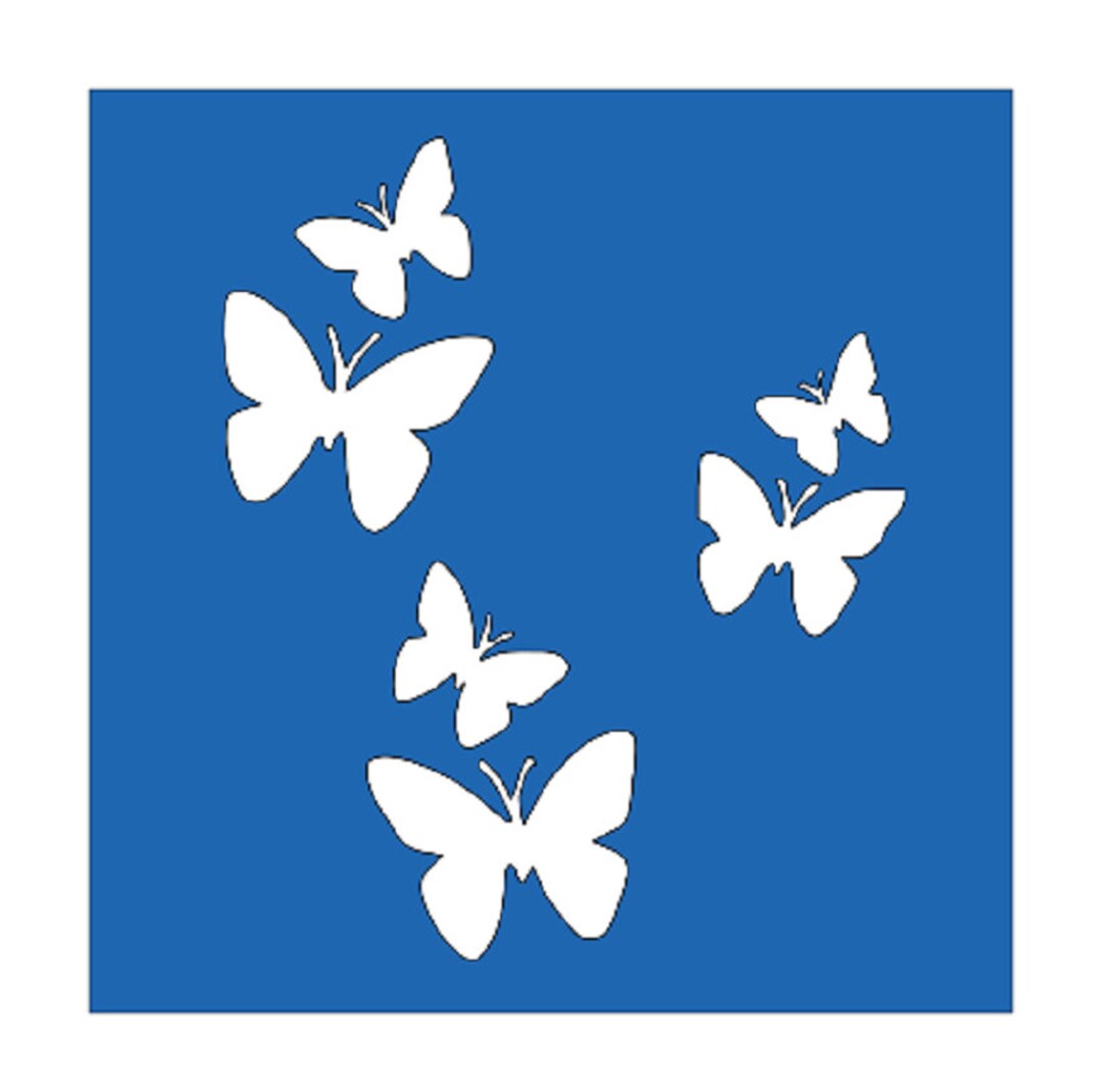 REUSABLE BUTTERFLIES STENCIL Paintingcraftingsign Making Etsy