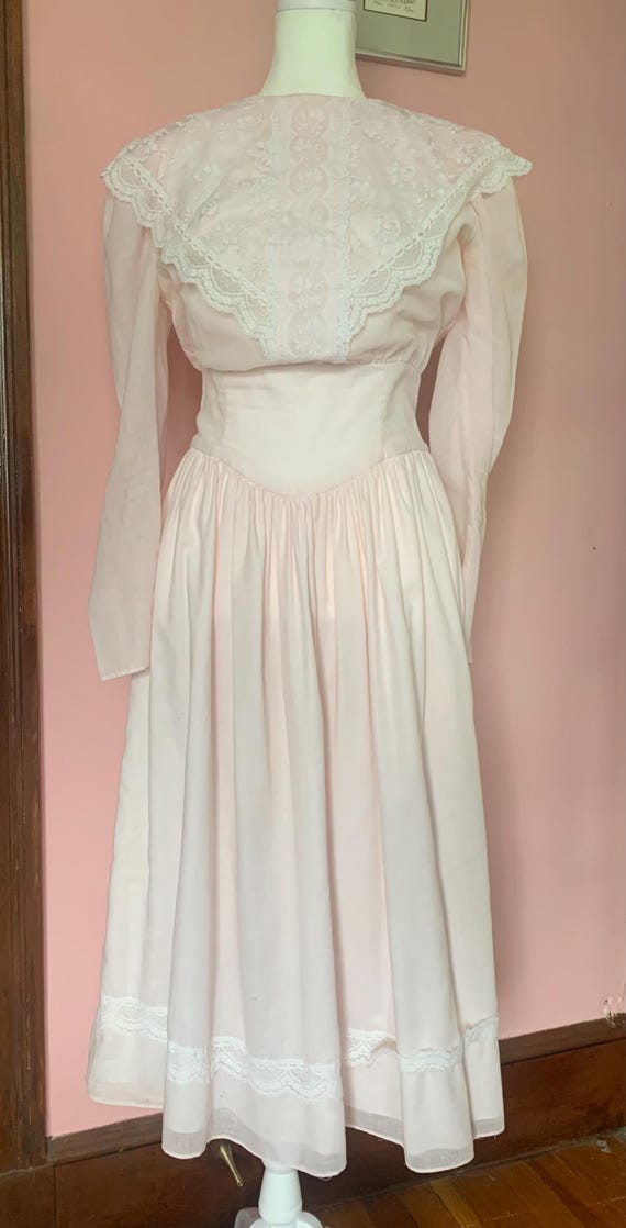 80s Jessica McClintock Gunna Sax Vintage Dress - Gem