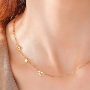 Custom Sterling Silver Name Necklace: Personalized Charm Necklace