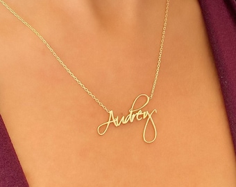 Personalized Name Necklace, Dainty Name Necklace, Name Jewelry For Women, Silver Name Necklace, Name Pendant, Christmas Gift, Gift For Her