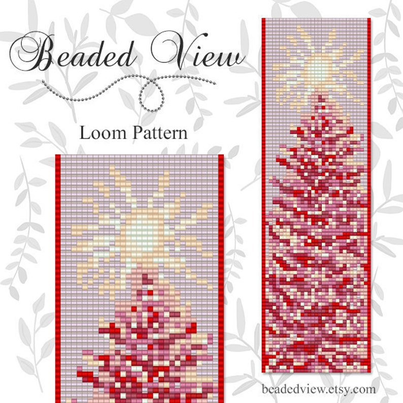 Loom Bead Pattern Beading Loom Pattern Christmas Tree Etsy