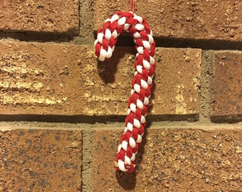 Paracord Candy Cane ornament