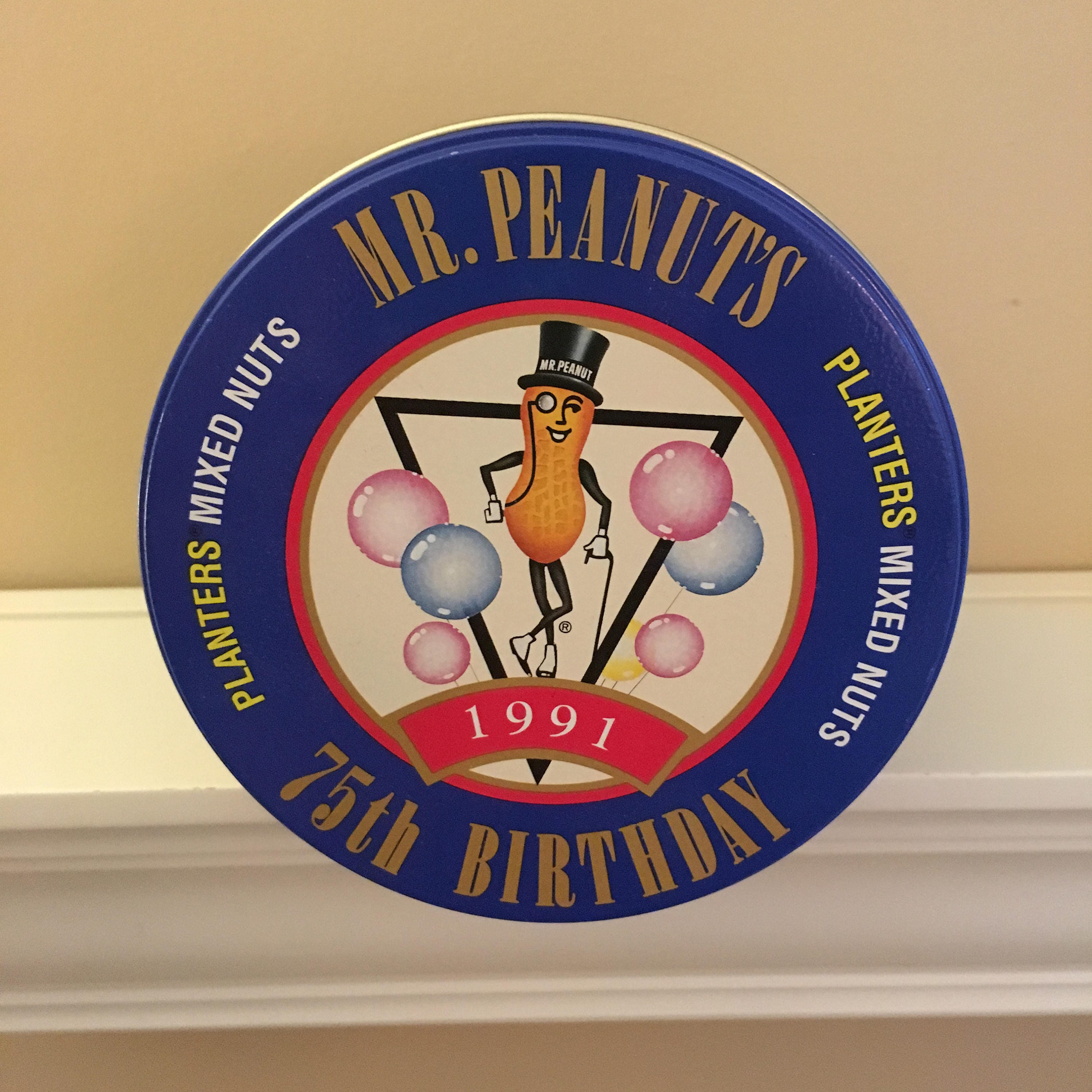 Mr. Peanut 75th Birthday Tin - Etsy