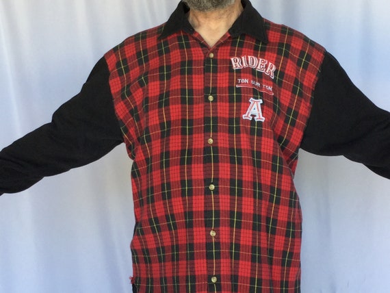 Ton Sur Ton Red Plaid Shirt - image 1