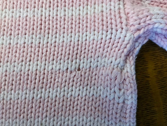 TST Cotton Pink Striped Sweater - image 5