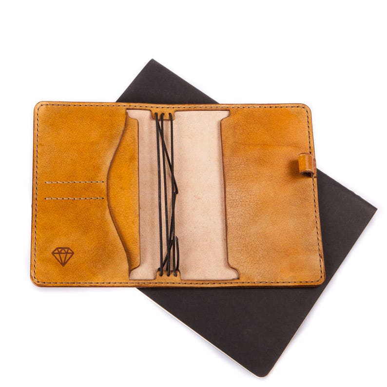 Leather Journal Personalized Leather Cover Travelers Notebook Etsy