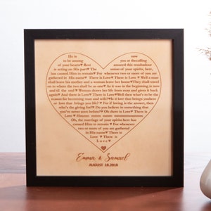 3rd anniversary gift First favorit dance song Personalized Leather engraving gift for wife Any Song lyrics, Third year wedding husband gift image 10