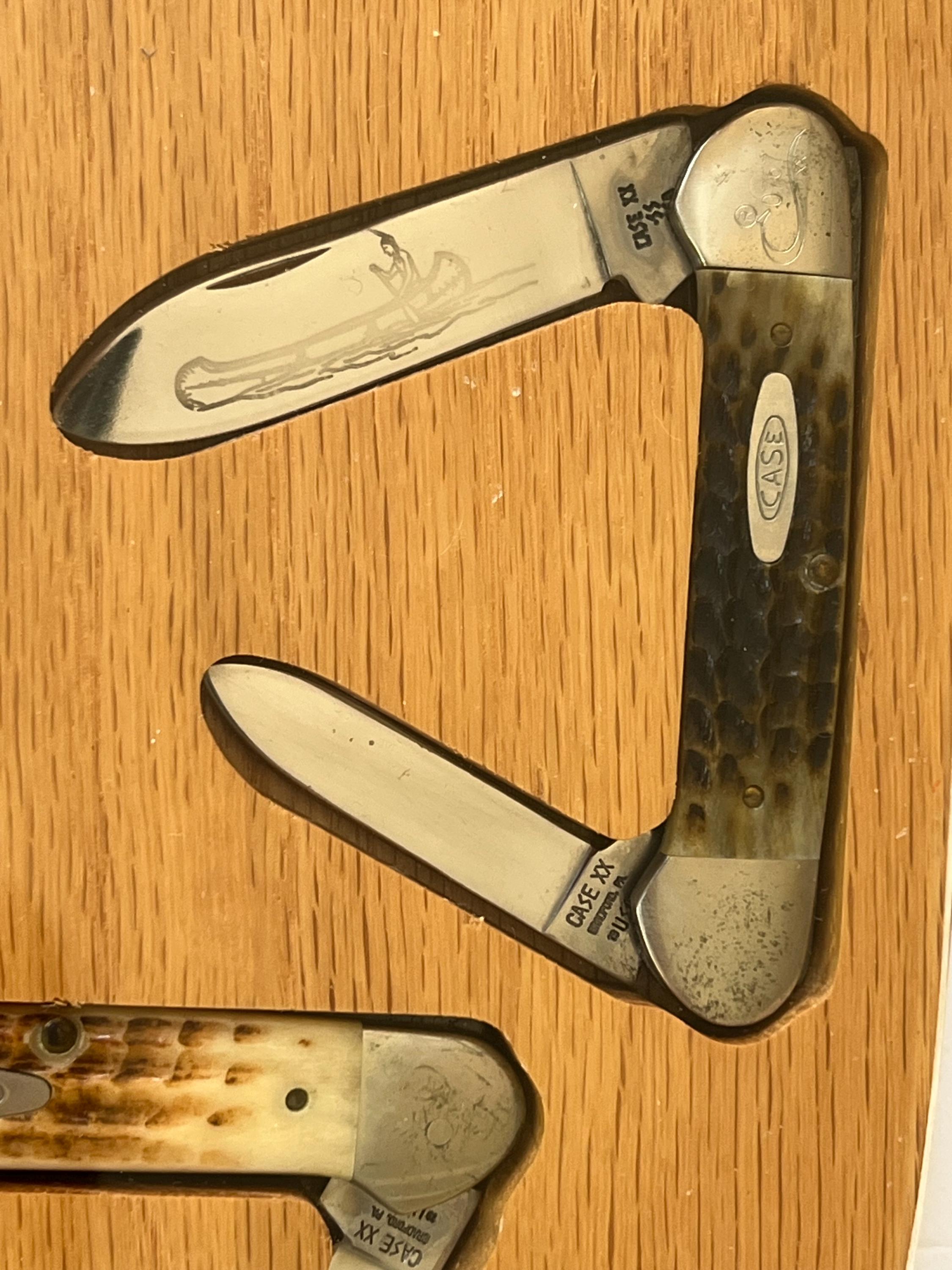 Case XX 1989-1990 Transition Canoe Knife Set Display (limited