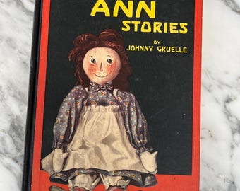 Storie di Raggedy Ann del 1918 - Johnny Gruelle - M.A. Donohue Prima edizione Libro per bambini antico - La storia originale di Raggedy Ann
