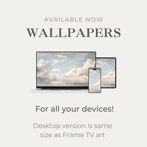 Conjunto de fondos de pantalla para escritorio Jardín Nocturno, Fondo de pantalla para teléfono Flores Oscuras, Fondo de pantalla floral para iPhone, Fondo celestial para iPad Luna y estrellas / WS013 imagen 10