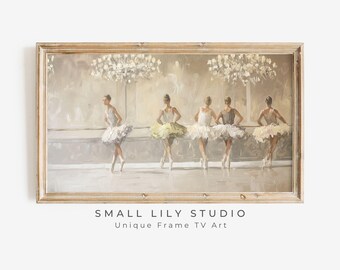 フレームテレビアート バレリーナのダンス、Samsung フレームテレビ