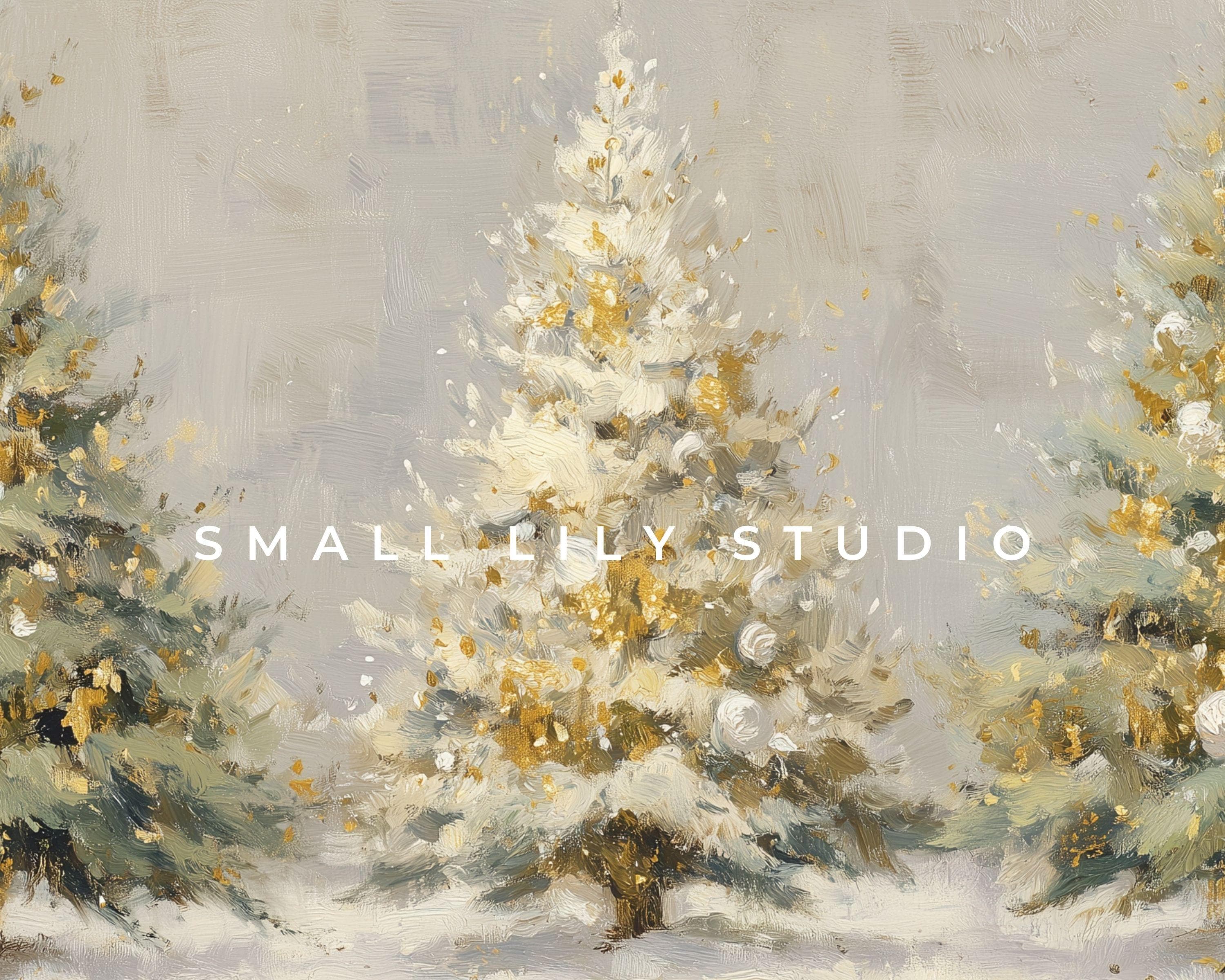 フレームTVアート ゴールドとホワイトのクリスマスツリー、キュートで フレームTVアート ゴールドとホワイトのクリスマスツリー、キュートで