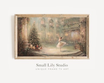 FRAME TV art Nutcracker Ballet, Samsung Frame TV art Whimsical Christmas, Vintage Style Holiday tv screensaver | TV1063