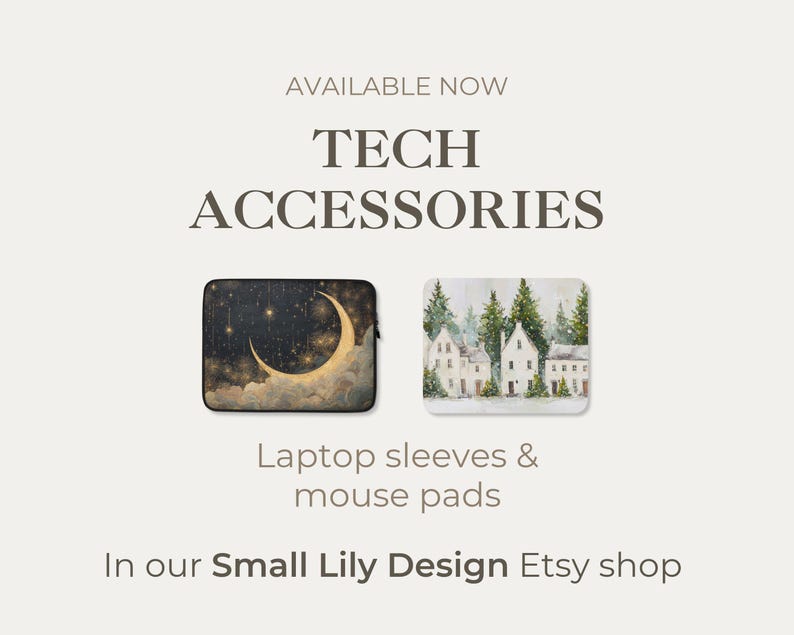 Bats and Moon Desktop Wallpaper Set, Halloween Phone Wallpaper, Spooky iPhone Wallpaper, Neutral iPad Background Vintage Style | WS048 image 11
