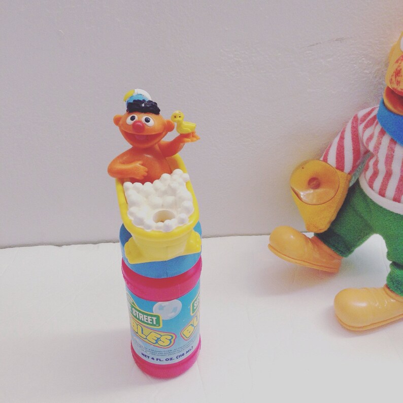 Vintage Sesame Street ERNIE Bubble Blower Toy. Muppets. Bert image 0