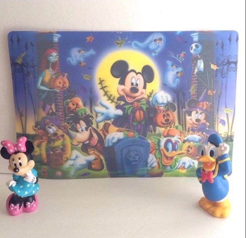 Vintage Disney Mickey Mouse Placemat  Nightmare Before image 0