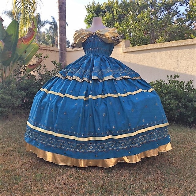 Blue hoop skirt deals